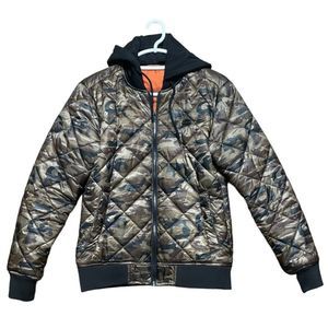 Vintage Guess bomber men’s jacket quilted size Small